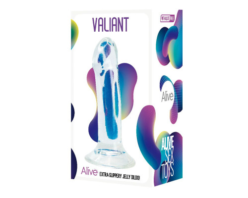 Прозорий фалоімітатор Alive Valiant Jelly Dildo