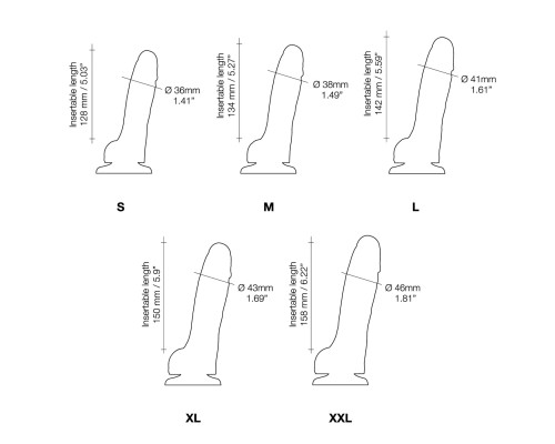 Реалістичний фалоімітатор Strap-On-Me Sliding Skin Realistic Dildo Vanille - XL, ефект рухливої шкір