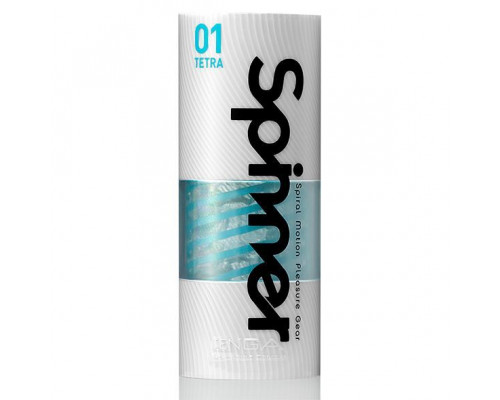 Мастурбатор Tenga Spinner 01 Tetra з пружною стимулювальною спіраллю всередині, ніжна спіраль