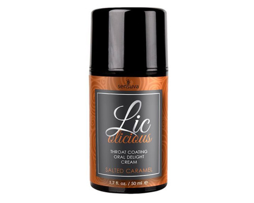 Гель для мінету Sensuva - Lic-o-licious Salted Caramel (50 мл), маслянистий, без цукру