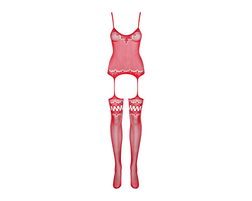 Obsessive Bodystocking F214 red S/M/L