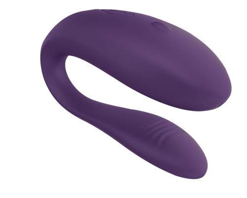 Недорогий вібратор для пар We-Vibe Unite 2 Purple, однокнопковий пульт ДК