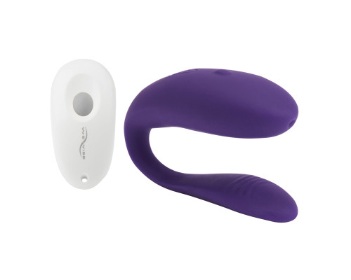 Недорогий вібратор для пар We-Vibe Unite 2 Purple, однокнопковий пульт ДК