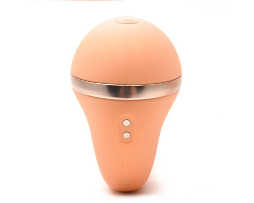 Вакуумний вібратор Kistoy Tina Mini Orange, вагінально-кліторальний