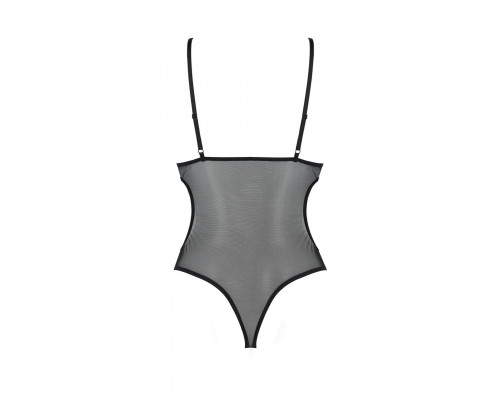 Боді з ажурним ліфом Christa Body black S/M — Passion