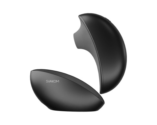 Вакуумний кліторальний смарт-стимулятор Svakom Pulse Galaxie Midnight Black, проєктор зоряного неба