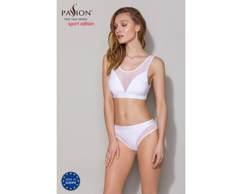 Трусики з прозорою вставкою Passion PS002 PANTIES white, size S