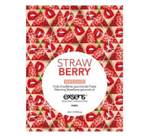 Распродажа!!! Пробник массажного масла EXSENS Strawberry 3мл (срок 11.2023)