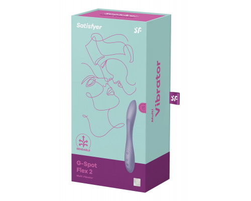 Універсальний вібратор Satisfyer G-Spot Flex 2, гнучкий стовбур із фіксацією положення