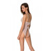 Боді з ажурним декором та відкритим кроком Ursula Body white S/M — Passion