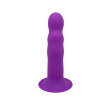 Дилдо з присоскою Adrien Lastic Hitsens 3 Purple, відмінно для страпона, діаметр 4,1 см, довжина 18,2см