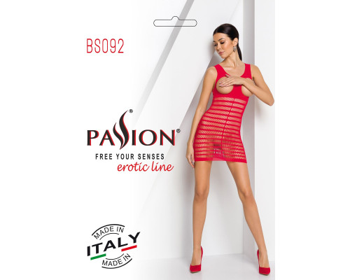 Бодистокинг Passion BS092 red