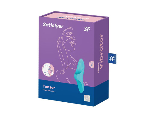 Вібратор на палець Satisfyer Teaser Light Blue