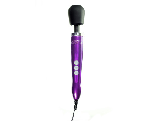 Вібромасажер DOXY Die Cast Purple, дуже потужний, живлення 220В, металевий корпус