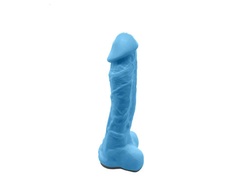 Крафтове мило-член із присоскою Чистый Кайф Blue size XL, натуральне