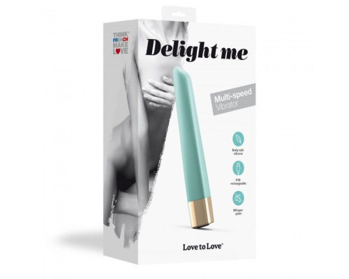 Потужний мінівібратор Love To Love Delight Me Menthe з м'яким кінчиком, 16 режимів роботи