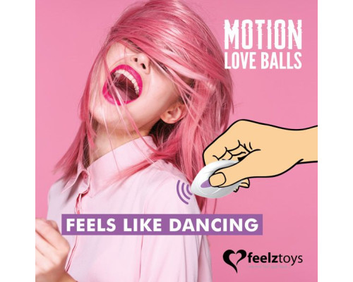 Вагінальні кульки з перлинним масажем FeelzToys Motion Love Balls Foxy