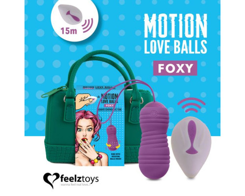 Вагінальні кульки з перлинним масажем FeelzToys Motion Love Balls Foxy