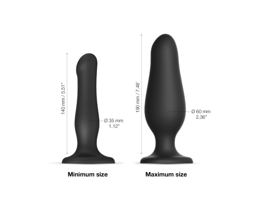 Strap-On-Me INFLATABLE DILDO PLUG - NOIR
