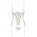 Корсет з підв'язками + стрінги LOVELIA CORSET white L/XL - Passion
