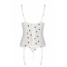 Корсет з підв'язками + стрінги LOVELIA CORSET white L/XL - Passion