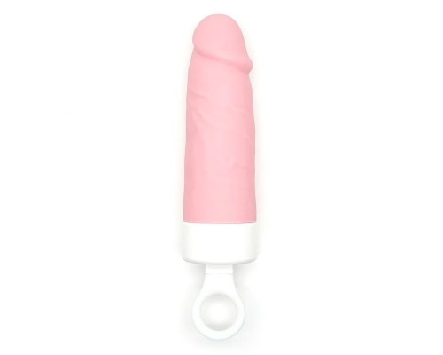 Вібратор CuteVibe Teddy Brown (Pink Dildo), реалістичний вібратор під виглядом морозива