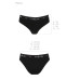 Трусики-сліпи з бавовни та еластаном Passion PS004 PANTIES black, size S