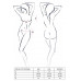 Комплект білизни OFELIA SET OpenBra white S/M - Passion: стрінги, відкритий ліф, широкий пояс