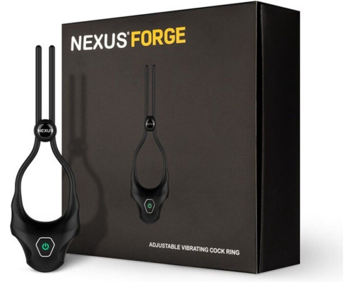 Эрекционное кольцо Nexus FORGE Vibrating Adjustable Lasso - Black