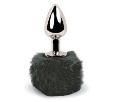 Анальна пробка FeelzToys - Bunny Tails Butt Plug Black