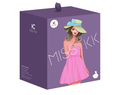 Вакуумний стимулятор з вібрацією KisToy Miss KK Purple