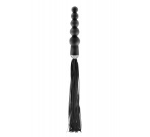 Флогер з ручкою - анальним намистом Fetish Tentation Whip with Rosary Handle