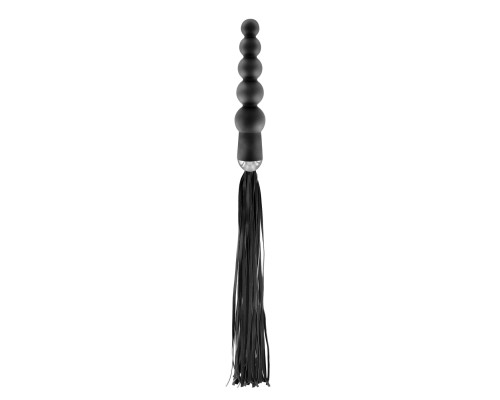 Флогер з ручкою - анальним намистом Fetish Tentation Whip with Rosary Handle