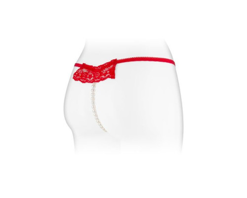 Трусики-стрінги з перловою ниткою Fashion Secret KATIA Red