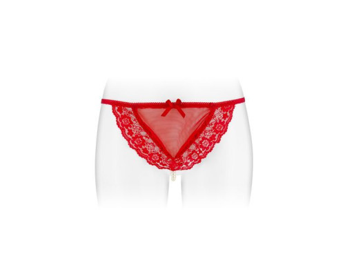 Трусики-стрінги з перловою ниткою Fashion Secret KATIA Red