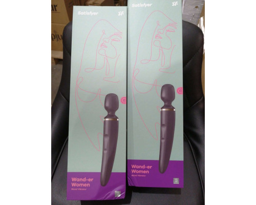 Вібромасажер Satisfyer Wand-er Woman (Black/Gold) (м'ята упаковка)