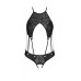 Боді з екошкіри з ремінцями та перфорацією Tamaris Body black S/M — Passion