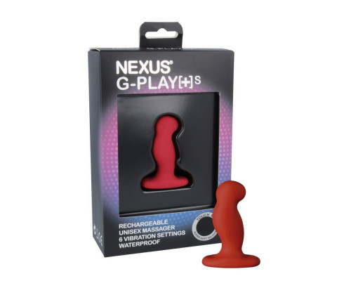 Вібромасажер простати Nexus G-Play Plus S Red, макс діаметр 2,3 см, перезаряджається