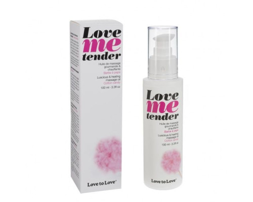 Масажне масло Love To Love LOVE ME TENDER Cotton candy (100 мл) натуральне без консервантів