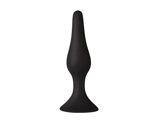Анальна пробка з присоскою MAI Attraction Toys №35 Black, довжина 15,5 см, діаметр 3,8см