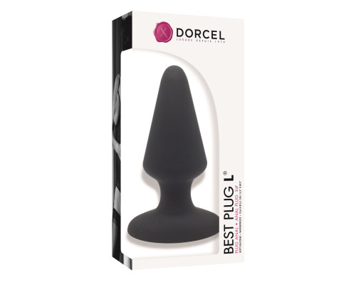 Анальна пробка Dorcel Best Plug L м'який soft-touch силікон, макс. діаметр 5,1 см