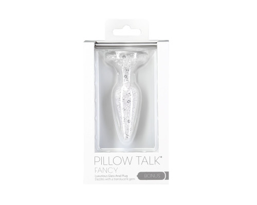 Скляна анальна пробка Pillow Talk – Fancy - Luxurious Glass Anal Plug
