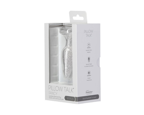 Скляна анальна пробка Pillow Talk – Fancy - Luxurious Glass Anal Plug