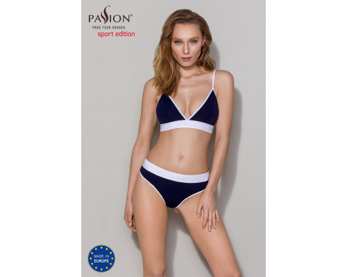 Спортивний топ з подвійними бретелями Passion PS007 TOP navy blue, size L