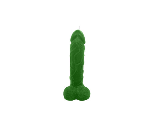 Свічка у вигляді члена Чистий Кайф Green size L, для збуджувальної атмосфери