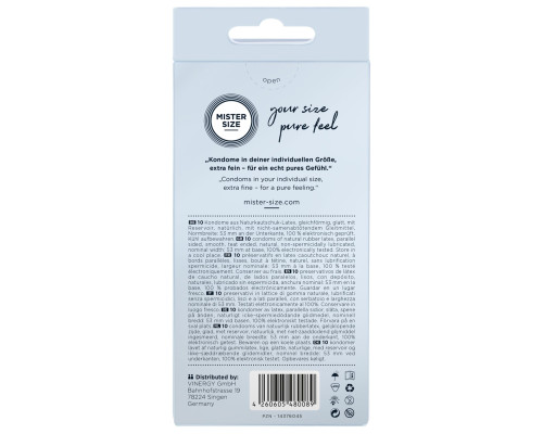Презервативы Mister Size 53 (10 pcs)