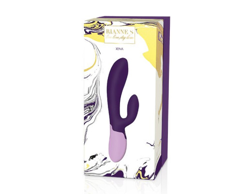 Вібратор-кролик Rianne S: Xena Purple/Lilac, 10 режимів роботи, медичний силікон, подарункове пакова
