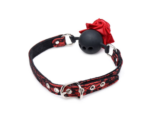 Кляп Master Series Eye-Catching Ball Gag With Rose
