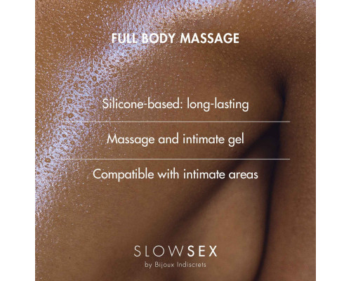 Силіконовий гель для масажу всього тіла Bijoux Indiscrets Slow Sex Full body massage