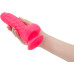 Ребристий фалоімітатор на присосці ADDICTION – Tom 7″ Dildo With Balls – Pink, віброкуля у подарунок